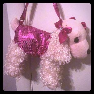 pink poodle purse